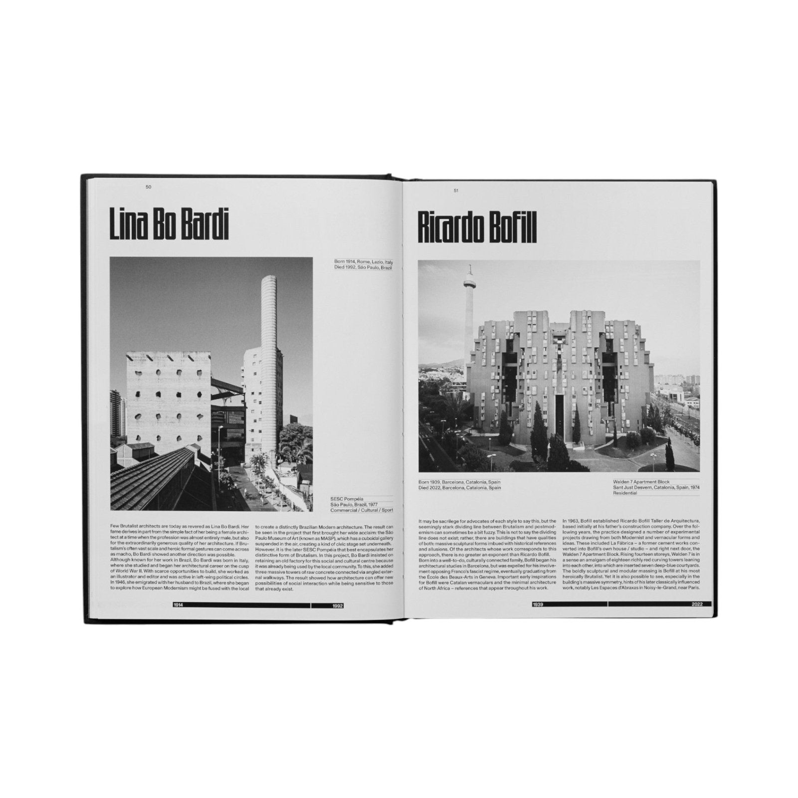 The Brutalists: Brutalism’s Best Architects Bücher by Phaidon