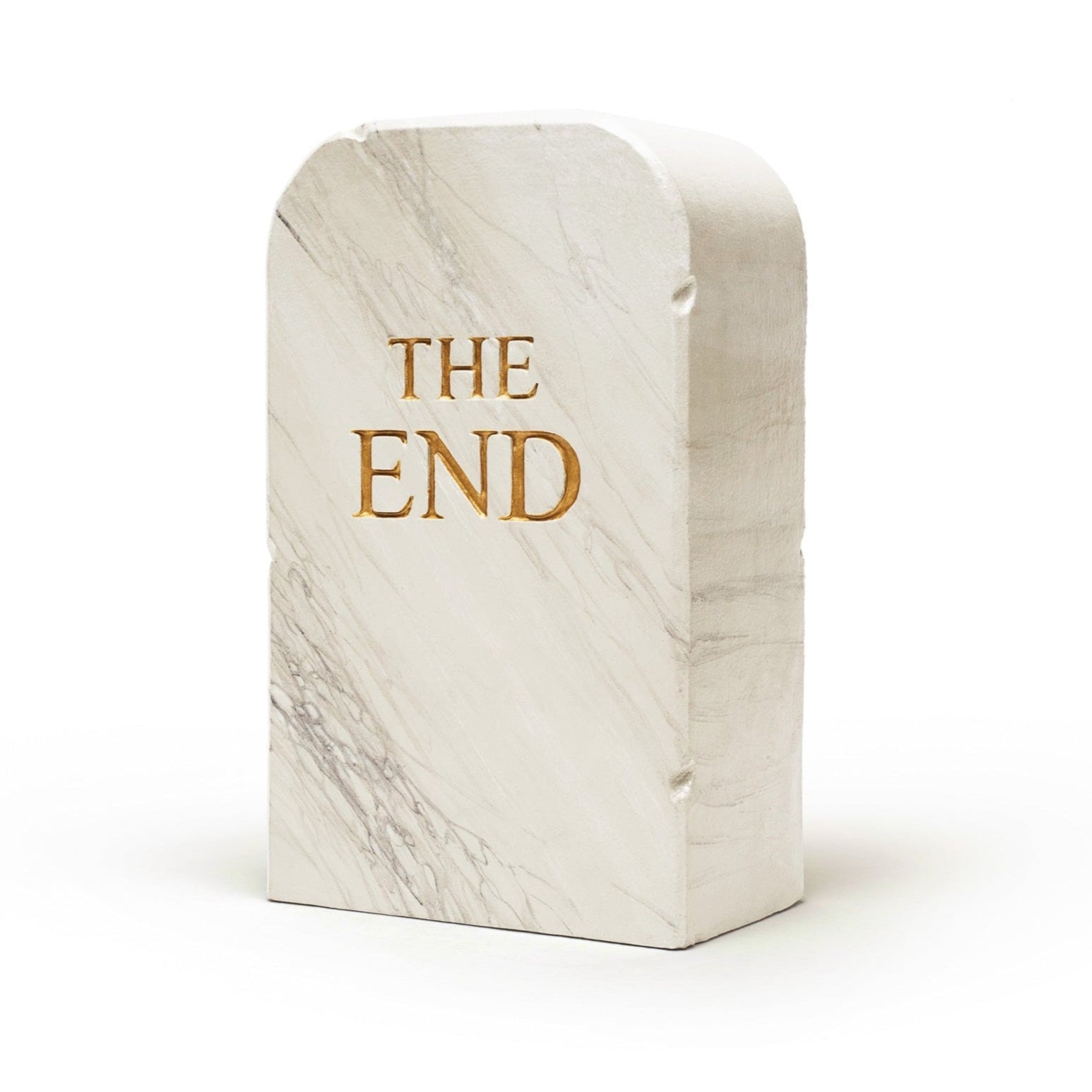 The End Stool - White Sculpture by Gufram