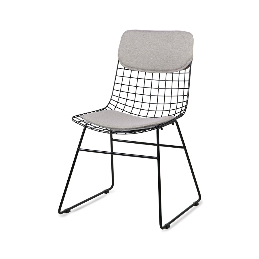 Wire Chair Sitzkissen Grau