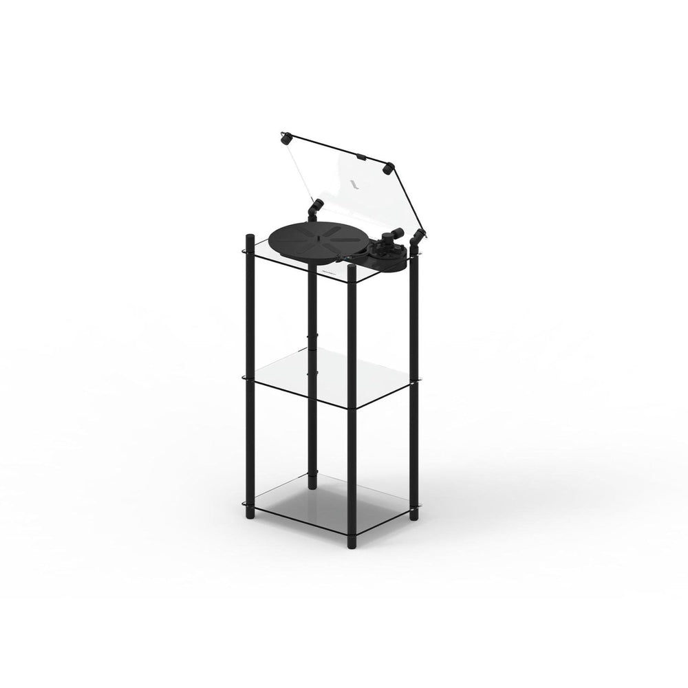 Transparent Turntable Ständer - Schwarz