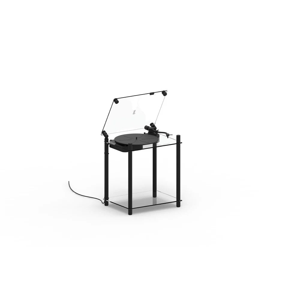 Transparent Turntable Stand, Black