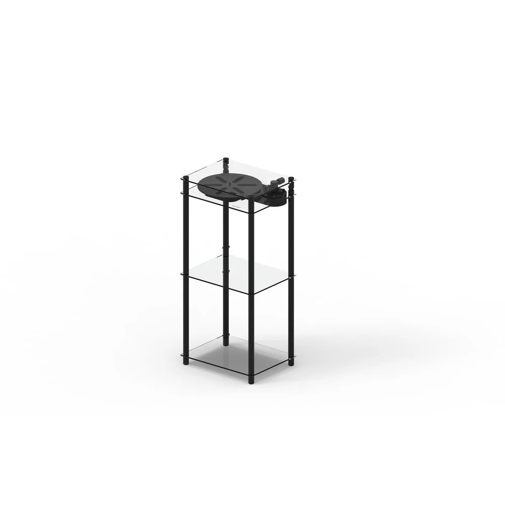 Transparent Turntable Stand, Black