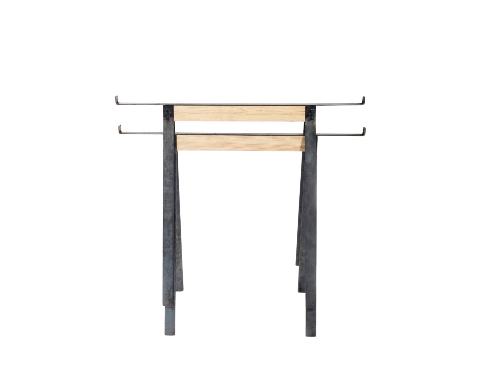 Trestles - Blackened Steel / Oak Dining Tables by Frama