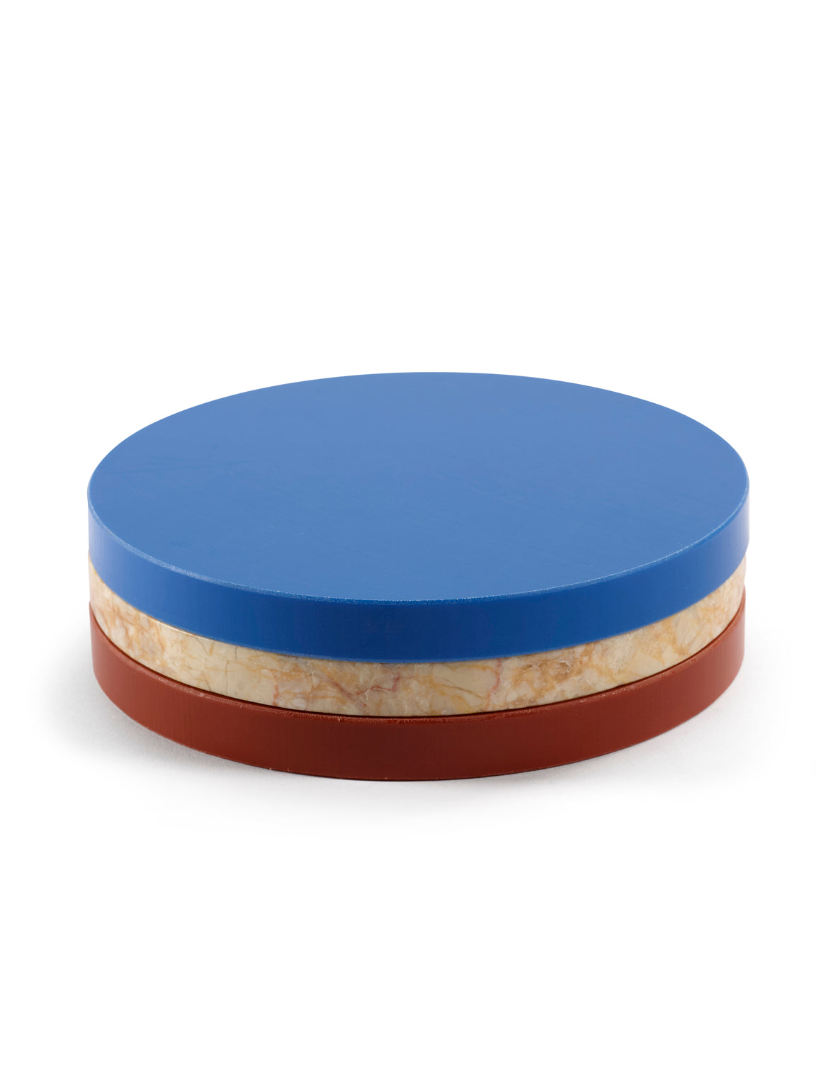 Three Circles Blau Rosa Braun 