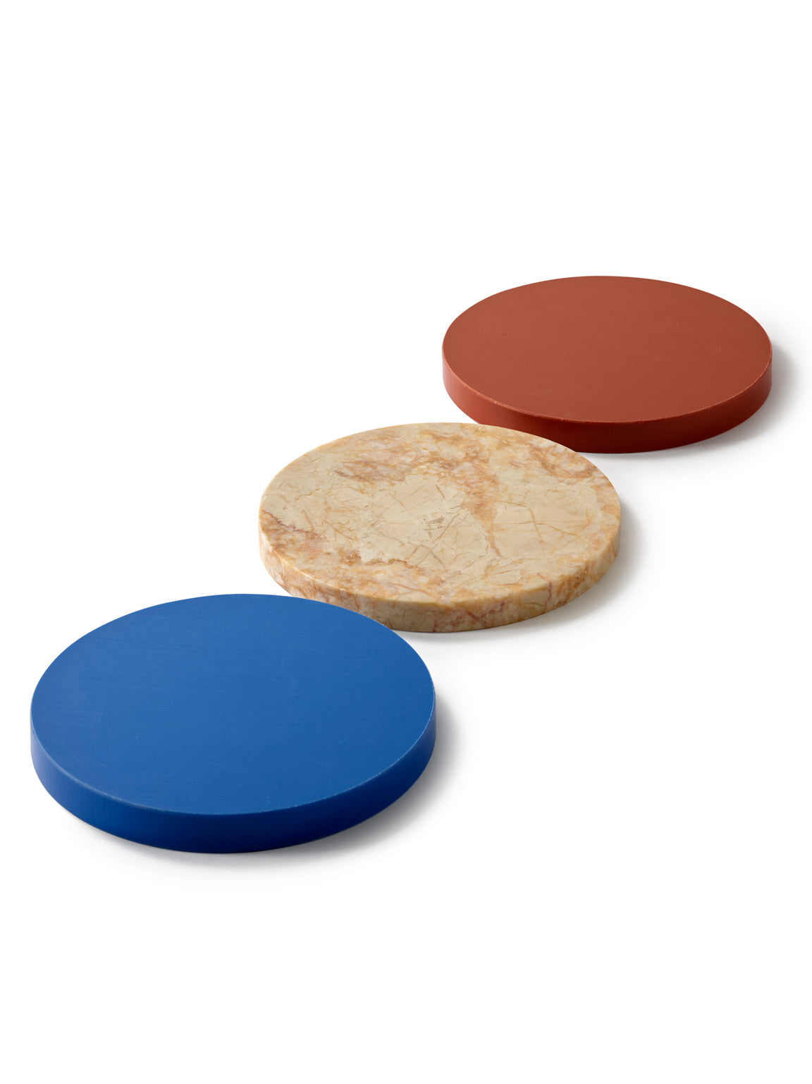 Three Circles Blau Rosa Braun 