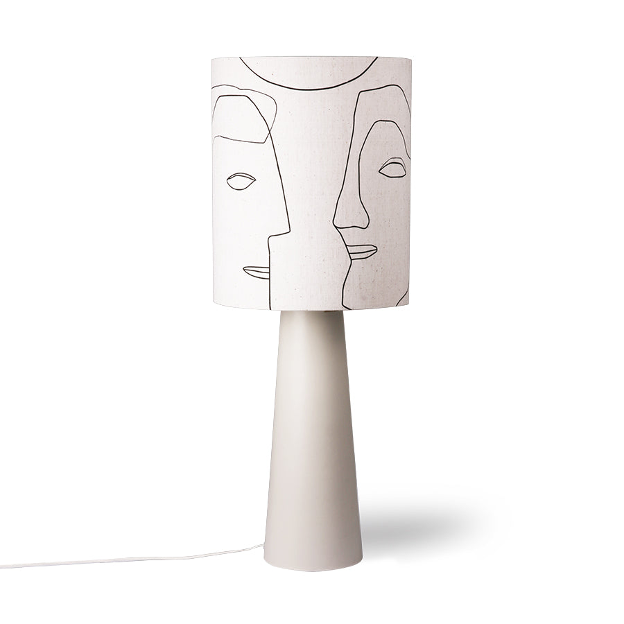 Printed Faces Lampenschirm – HKLIVING – Ansicht 3