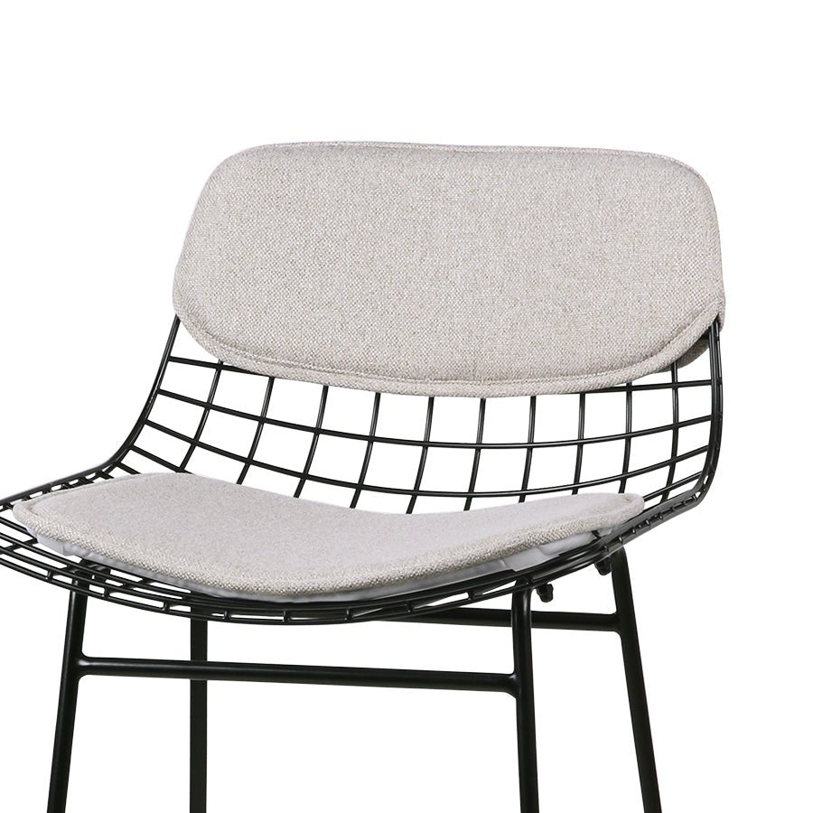 Wire Bar Stool Comfort Kit Pebble Sitzkissen by HKLIVING