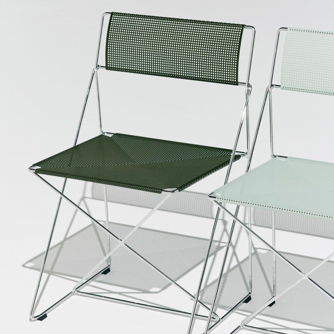 X - Line Chair - Chromed base Indoor Stuhl by HAY