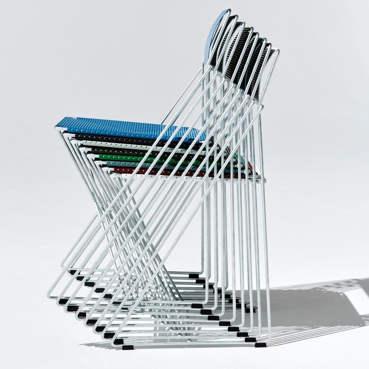 X - Line Chair - Galvanised base Stuhl by HAY