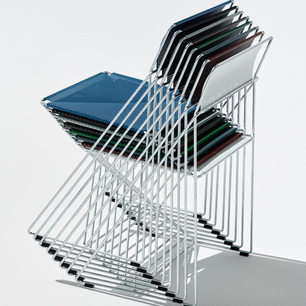 X - Line Chair - Galvanised base Stuhl by HAY