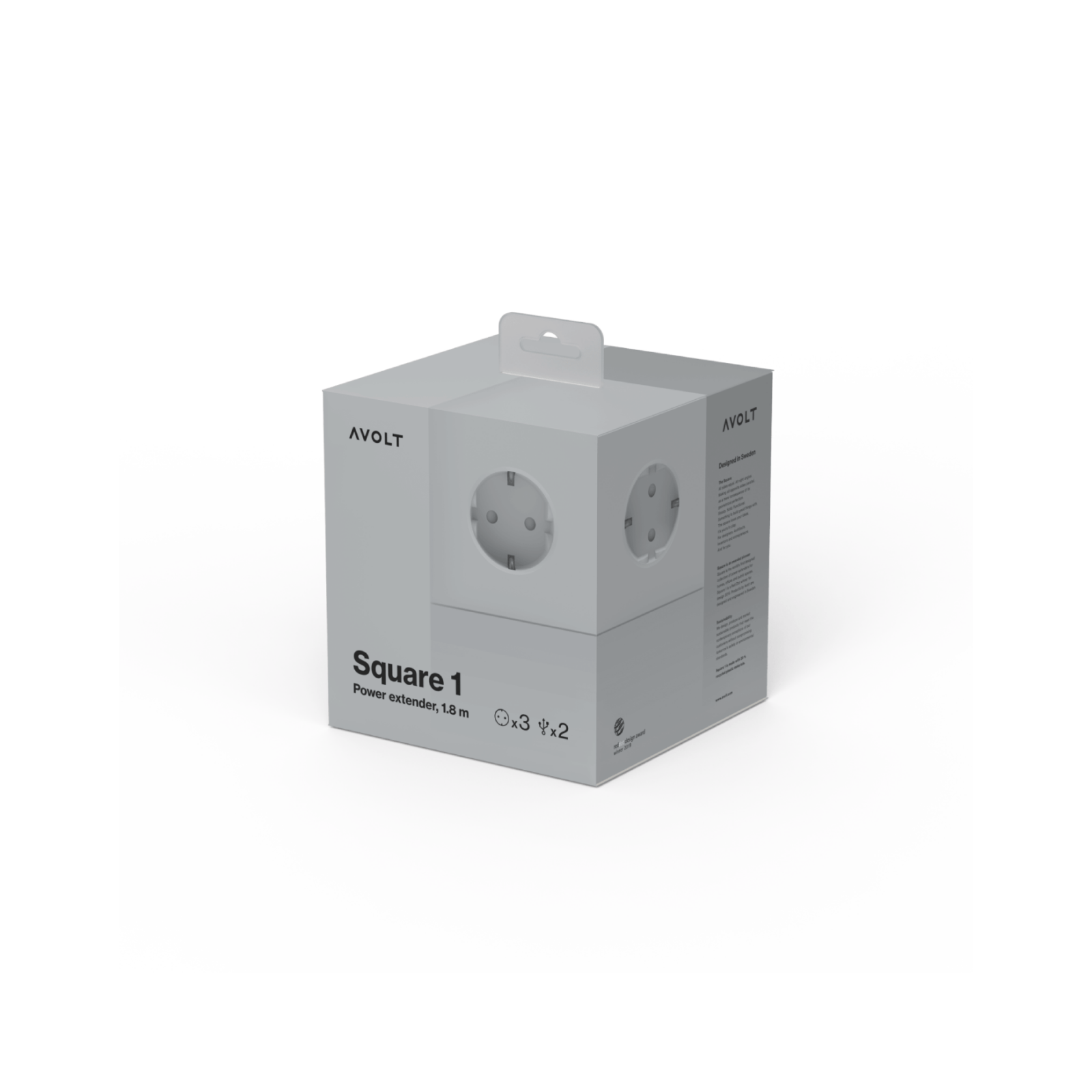 Avolt Square 1 - USB C - Gotland Grey Dekoration von AVOLT