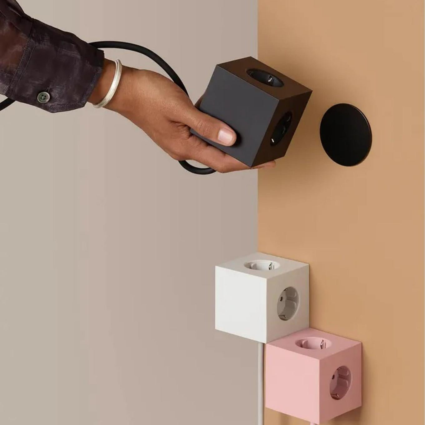 Multipresa Minimalista Square 1 Avolt