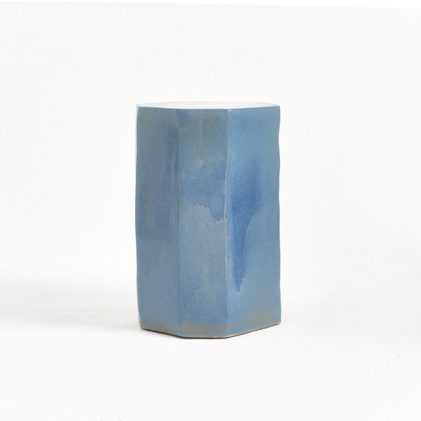 Ceramic Denim Blue - Ceramic side table Tables by Project 213A