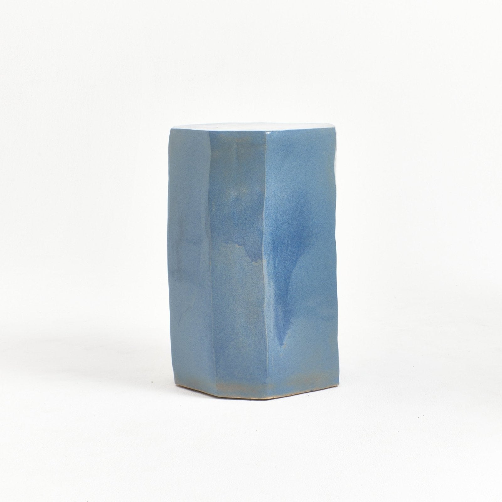 Ceramic Denim Blue - Ceramic side table Tables by Project 213A