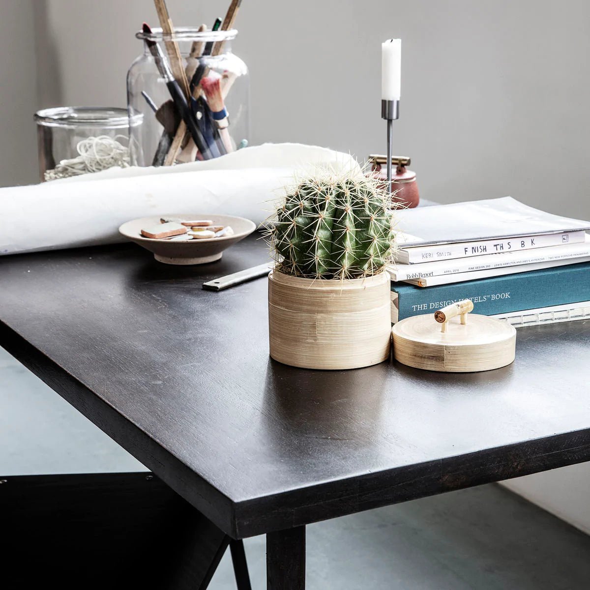 Dining table - Slated - Black Dining table by House Doctor