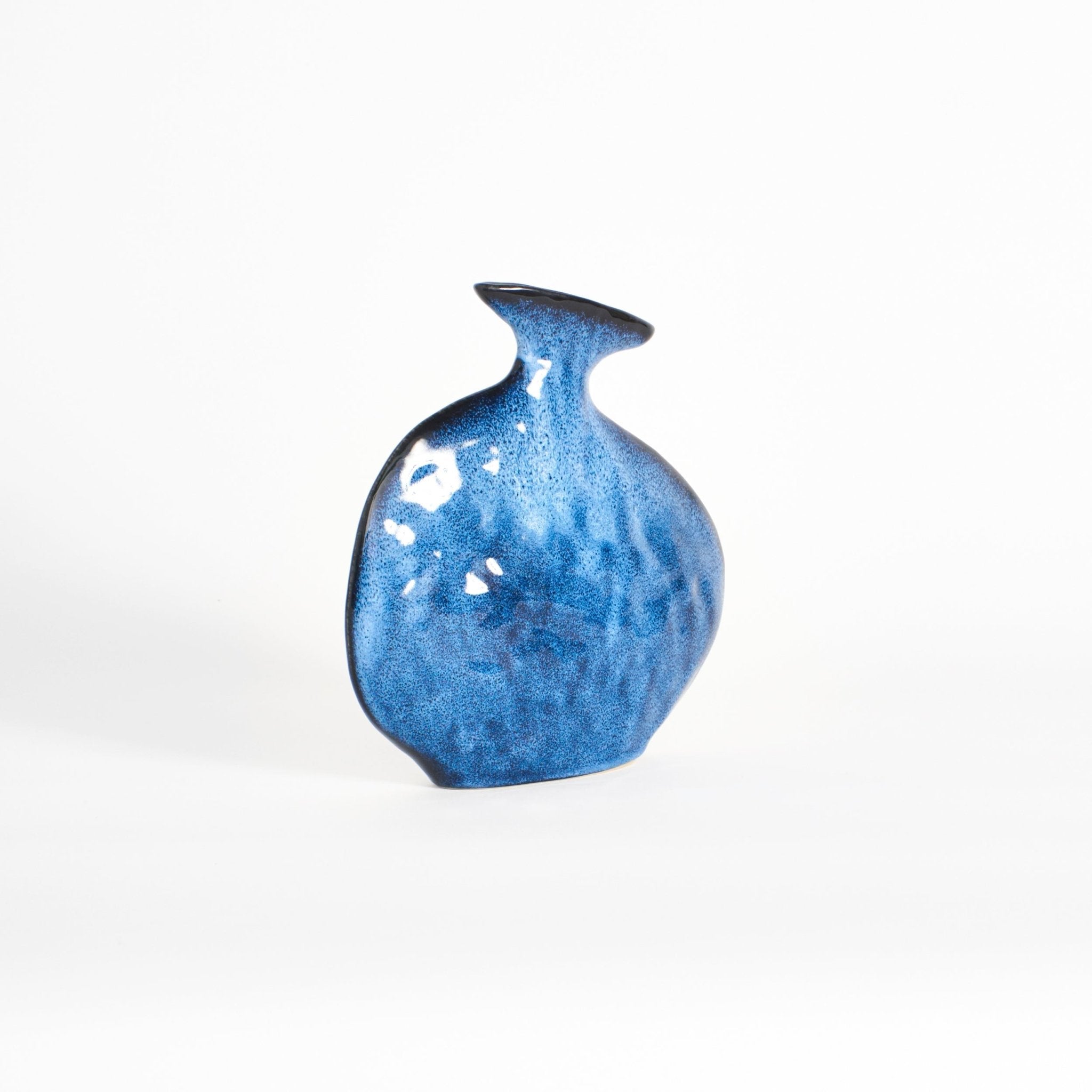 Flat Vase - Midnight blue vase by Project 213A