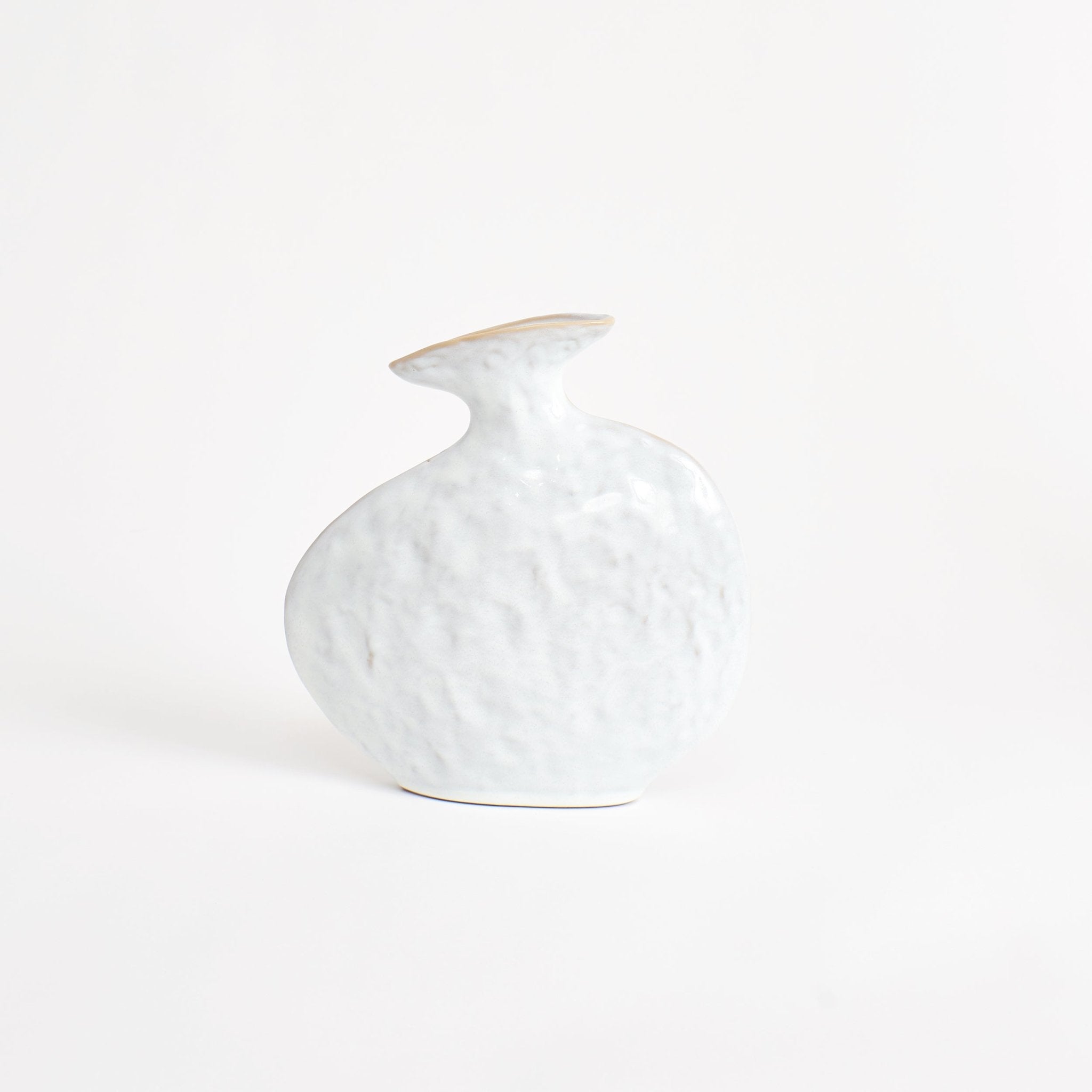 Flat Vase - Weiss