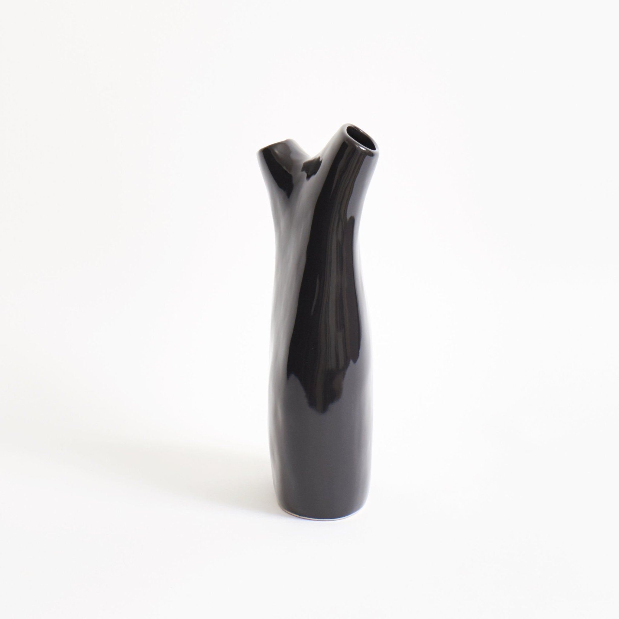 Gemini Vase - Gloss black vase by Project 213A