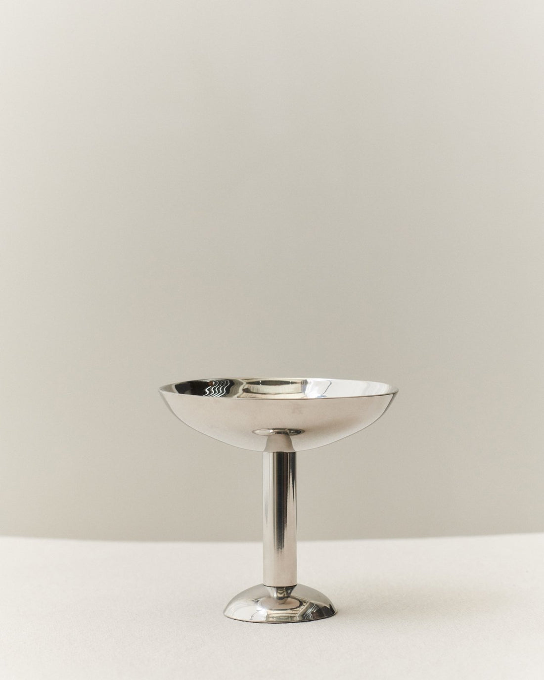 Metall Champagner Coupe Hoch - Edelstahl Becher