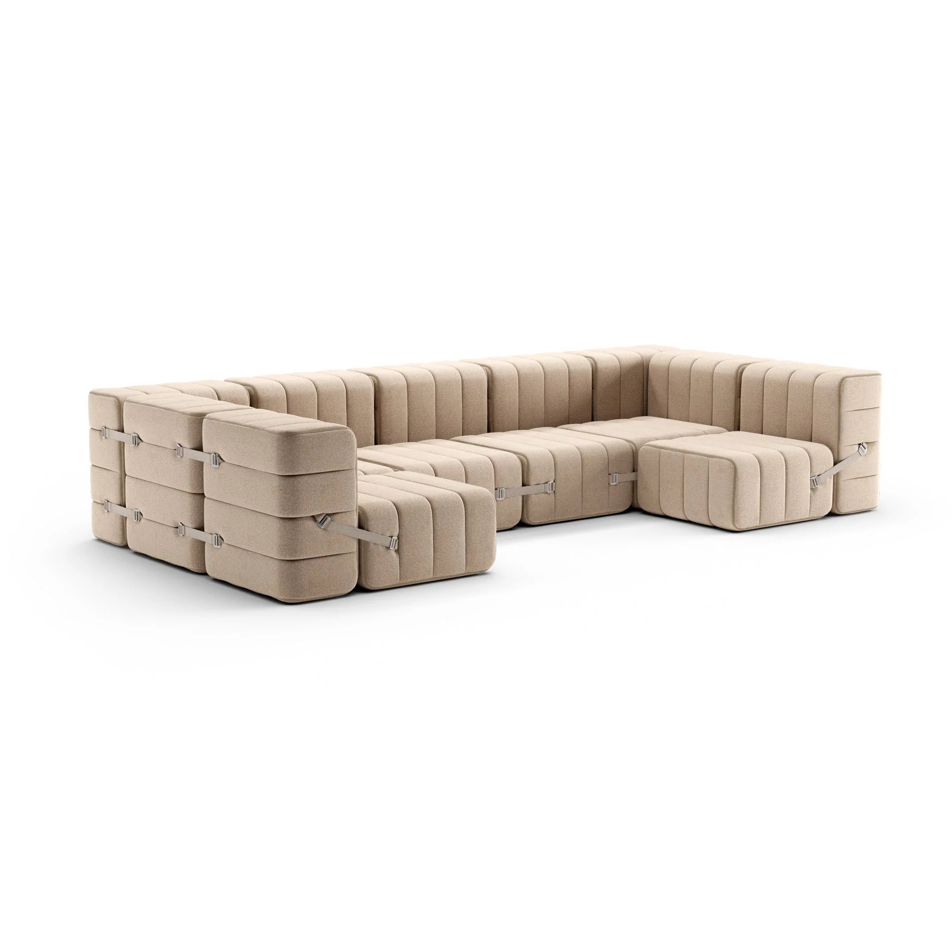Modulares Sofa-System Curt - Dama Beige / Grau