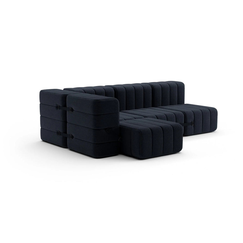 Modulares Sofasystem Curt - Jet dunkelgraue Sofas von Ambivalenz