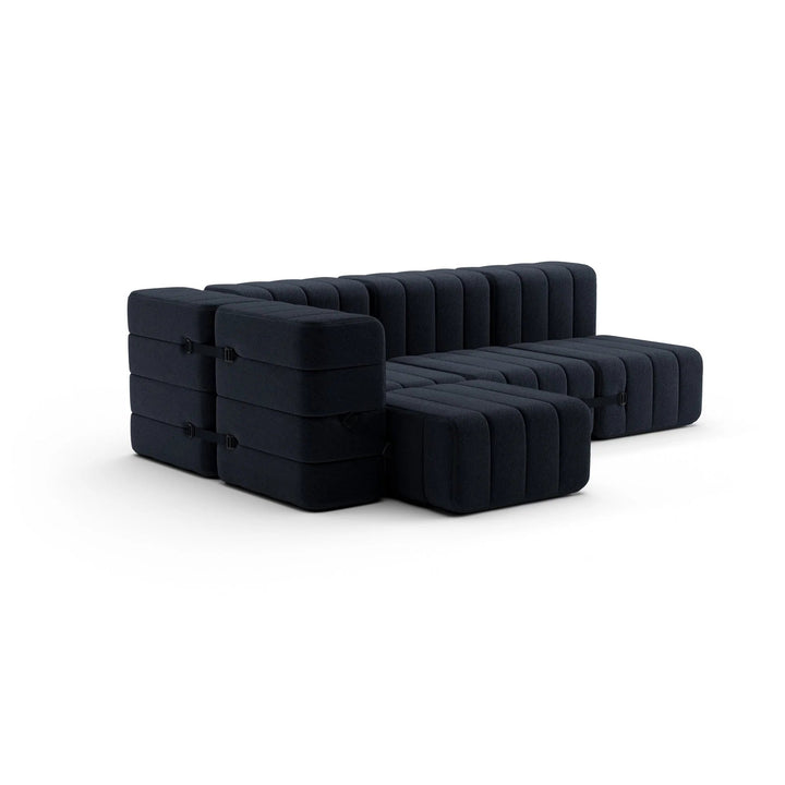 Modulares Sofasystem Curt - Jet dunkelgraue Sofas von Ambivalenz