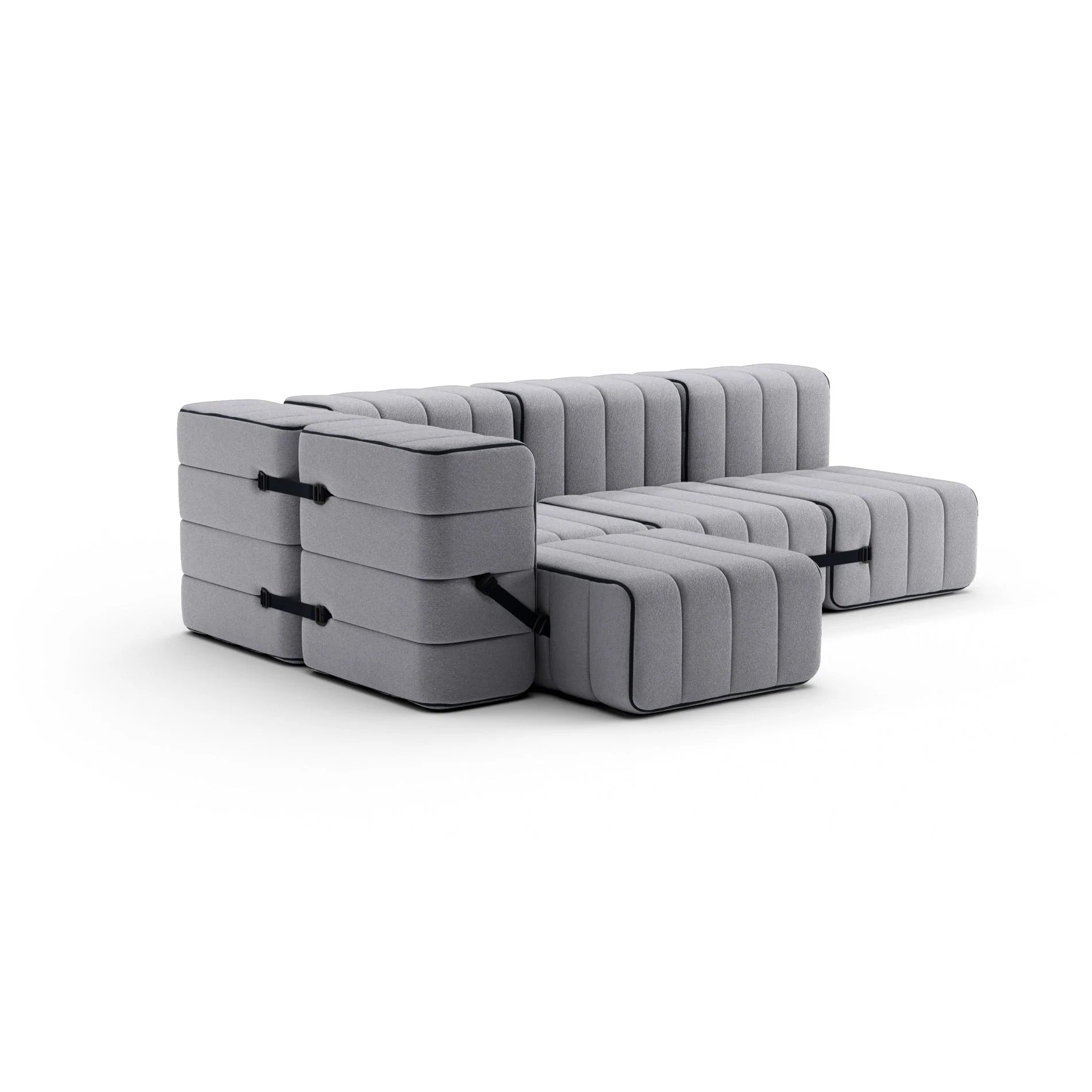 Modular Sofa System Curt - Jet Grey