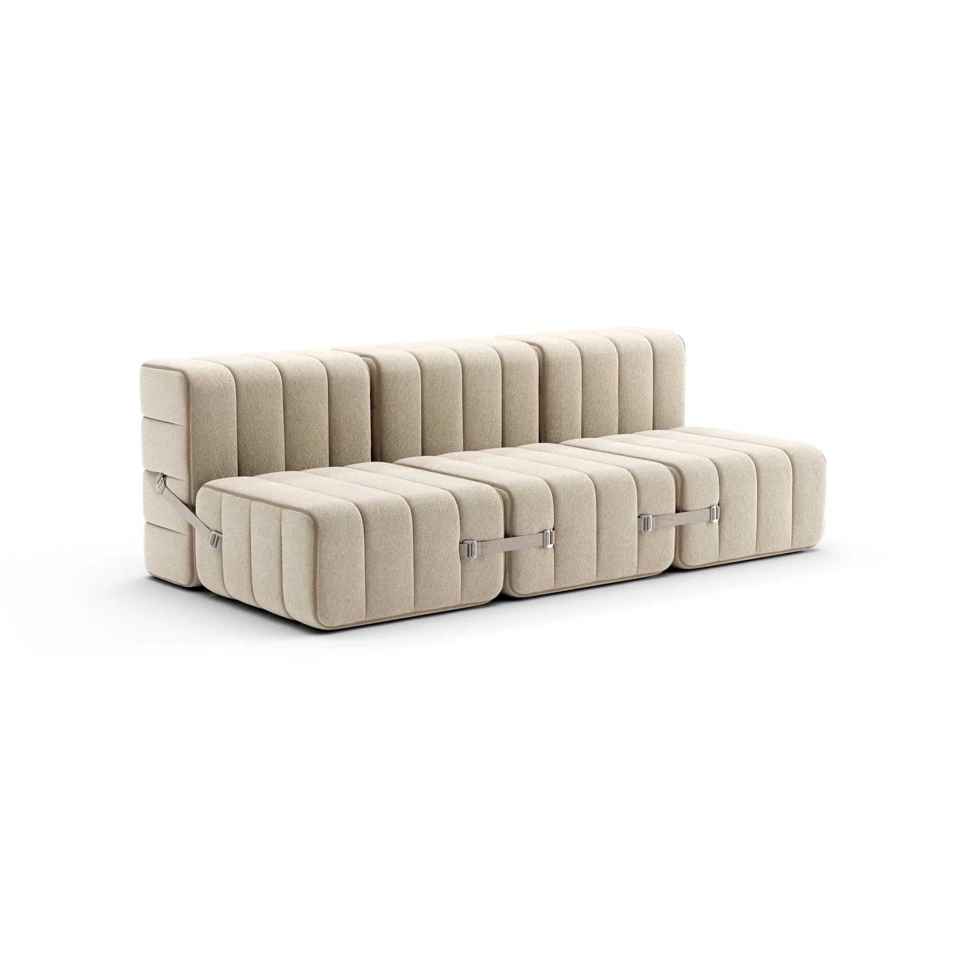 Modulares Sofa-System Curt - Jet Grau / Beige