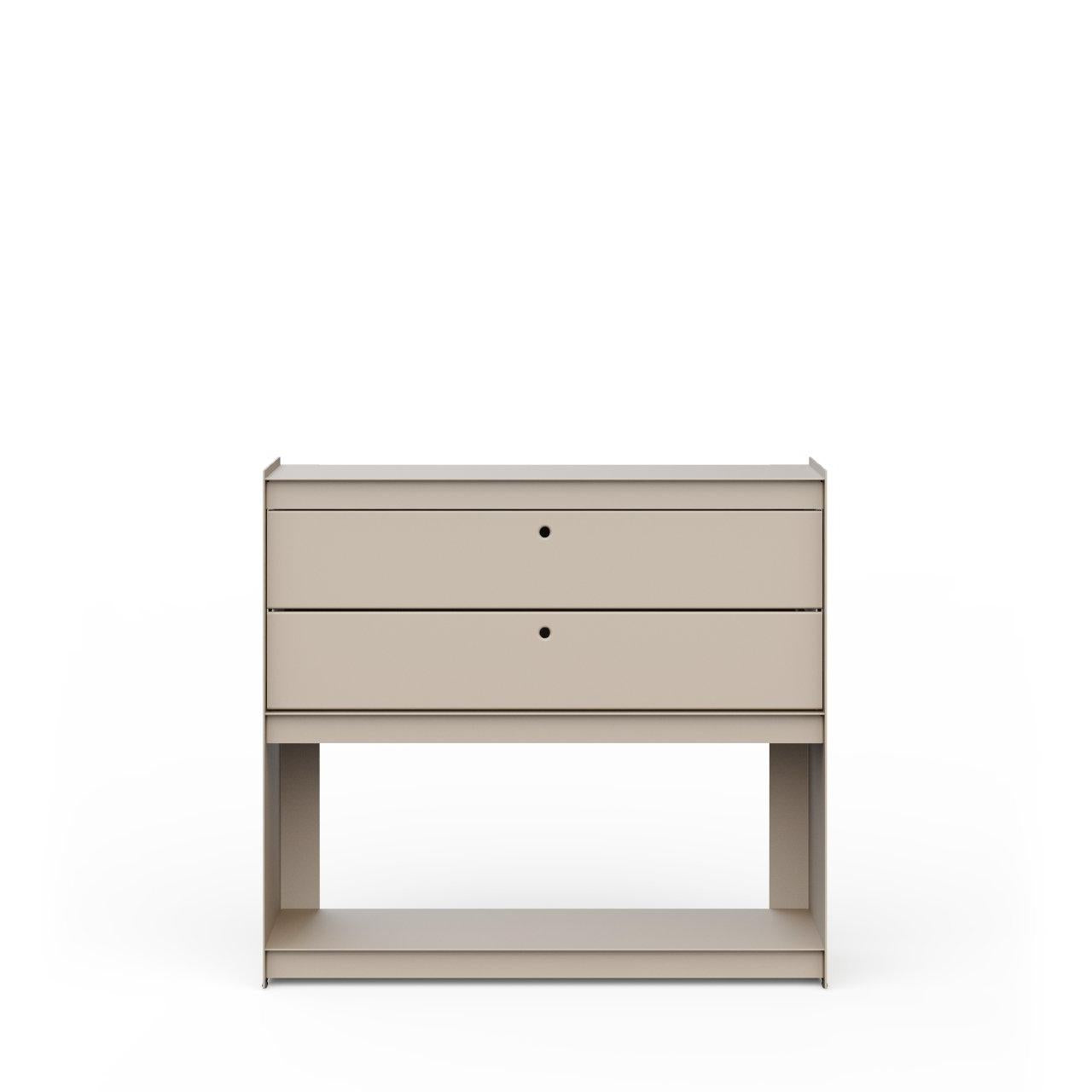 aufbewahrung sideboard Plié Sideboard 2 Short Drawers 90 cm / 35 in / Beige