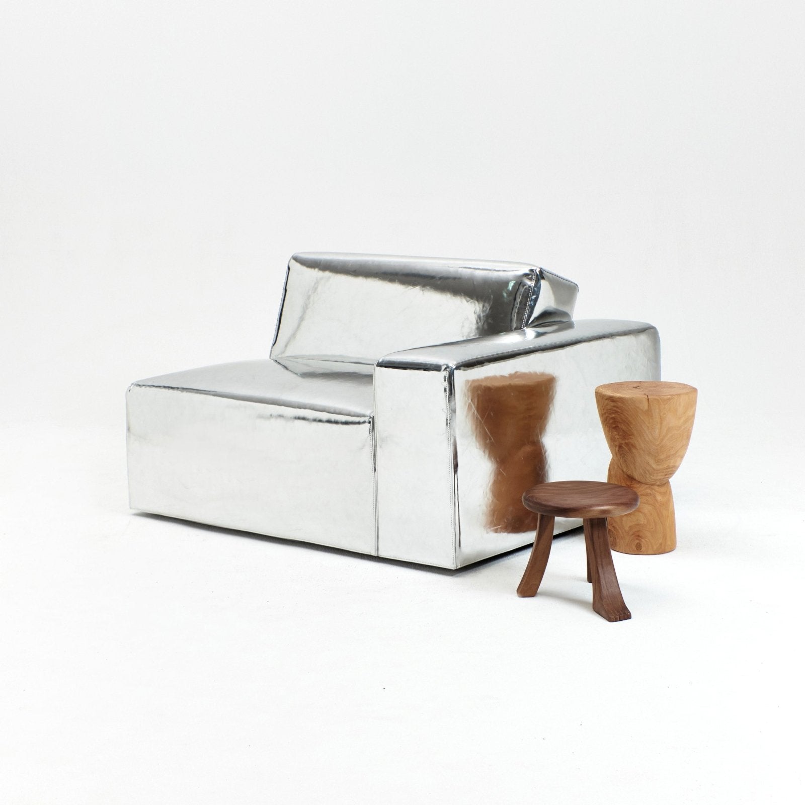 Porto Sofa Element mit Armlehne - Chrome/Metallic Sofas & pouffes von Project 213A