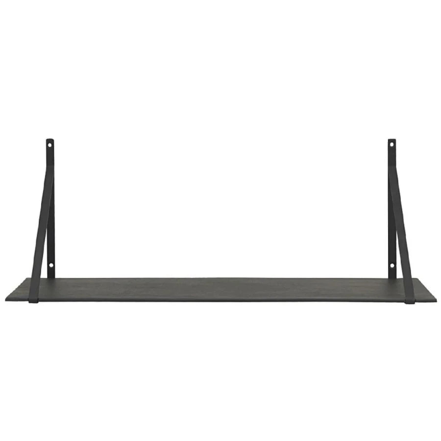 Shelf with iron supports - Lemmy - Black Shelf by House Doctor