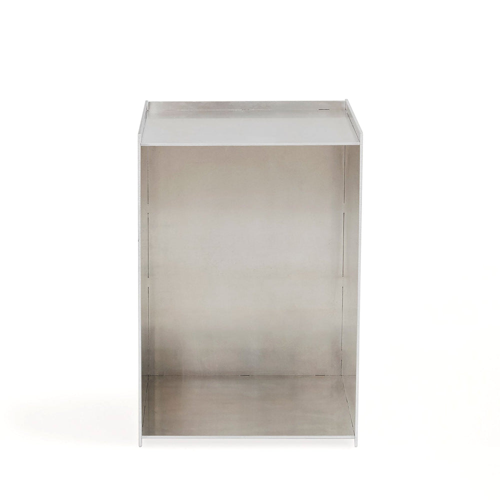 Rivet Box Table - Side table, Aluminum
