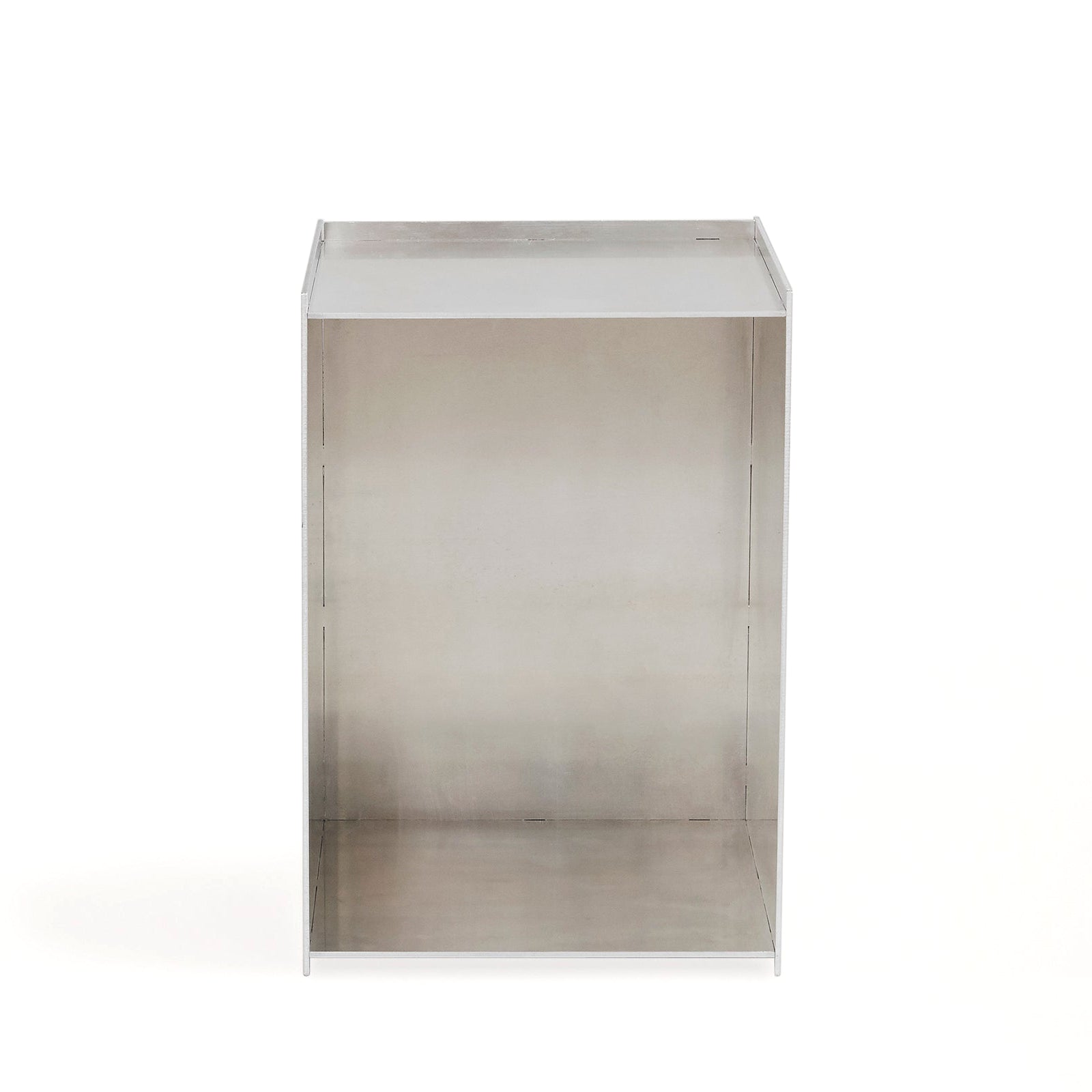 Rivet Box Table - Side table, aluminum side table by FRAMA