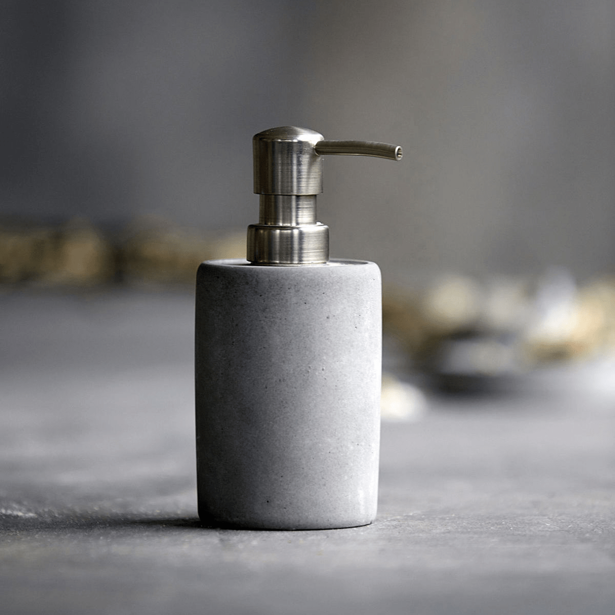 Soap dispenser Cement - Gray Soap dispenser by House Doctor