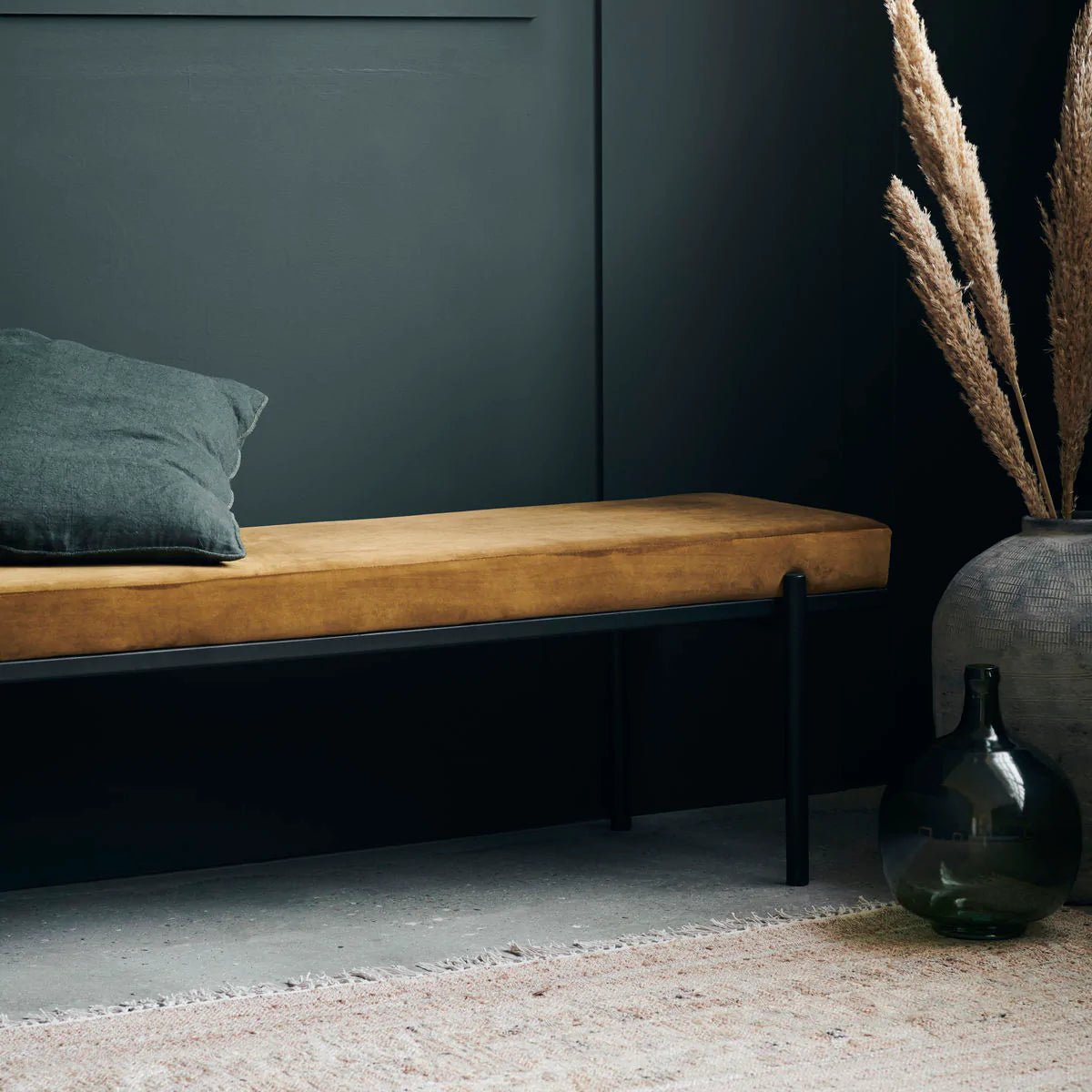 Bench - Lao - Dark olive green Bench by House Doctor