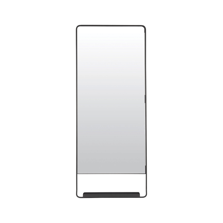 Spiegel mit Ablage - Chic - Schwarz - 45x110cm