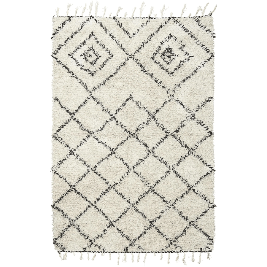 Teppich - Kuba - Weiß schwarz - 200x140cm Teppich von House Doctor