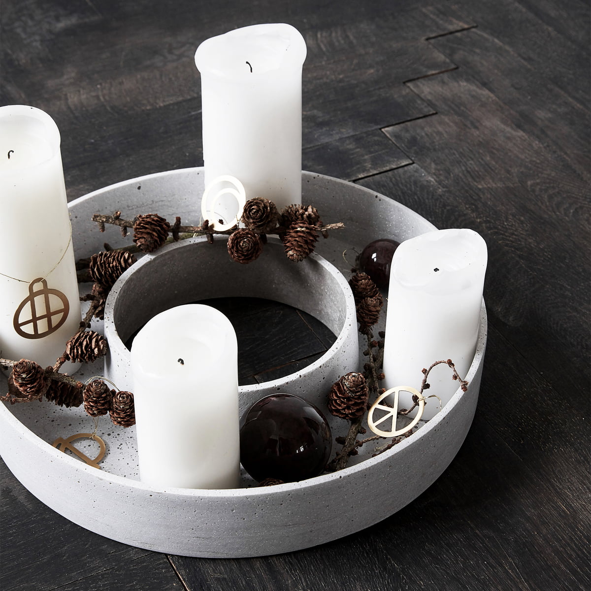 The Ring - Concrete candle holder by House Doctor