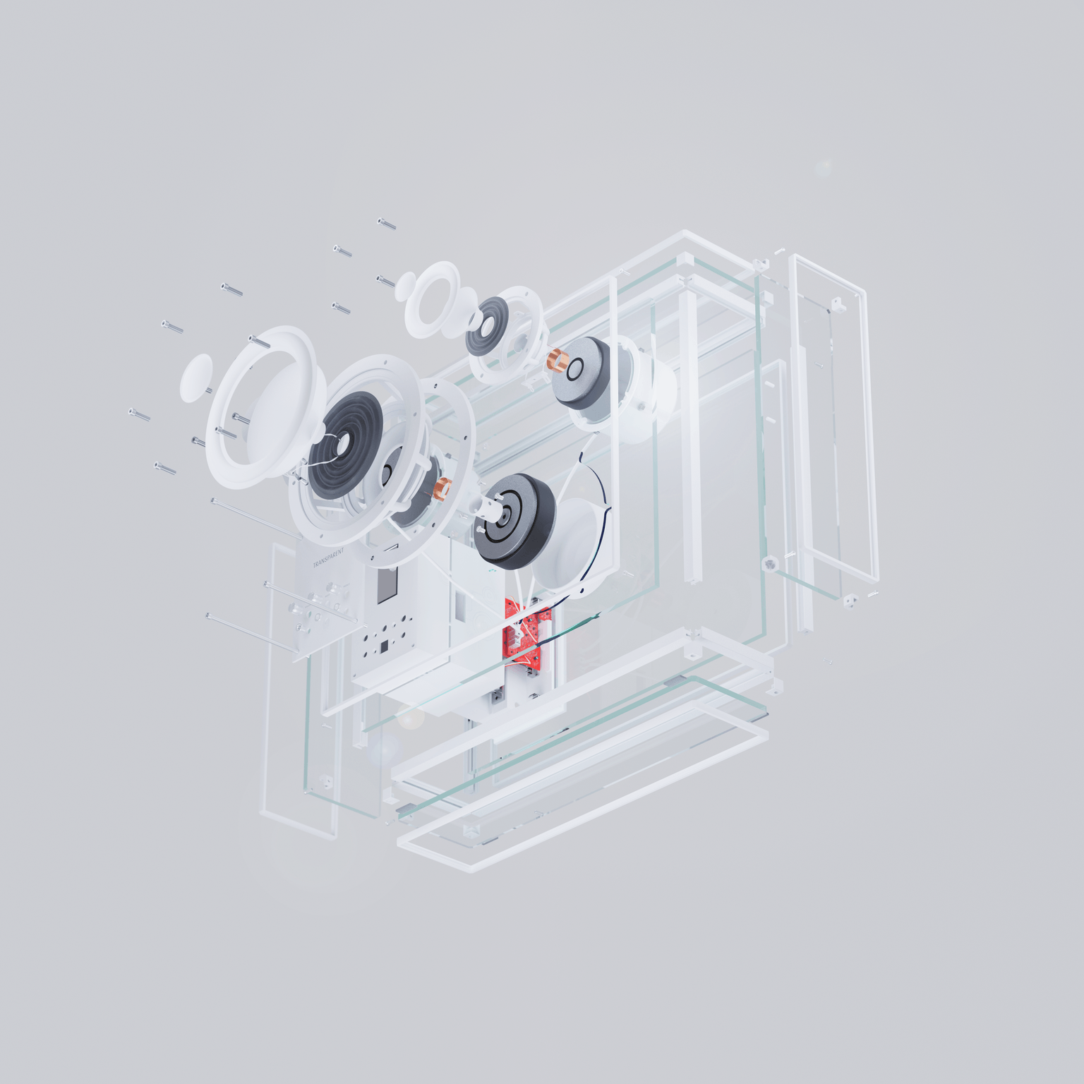 Transparent Speaker - White - Lautsprecher