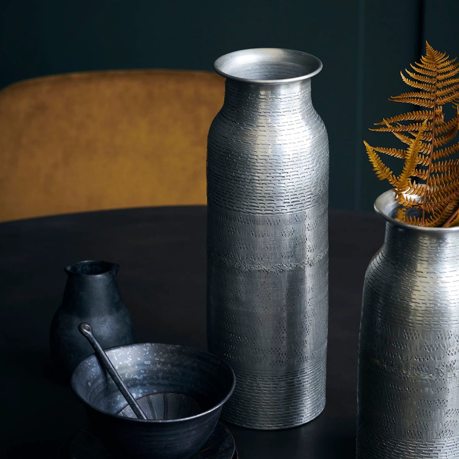 Vase - Fenja - Antique silver vase by House Doctor