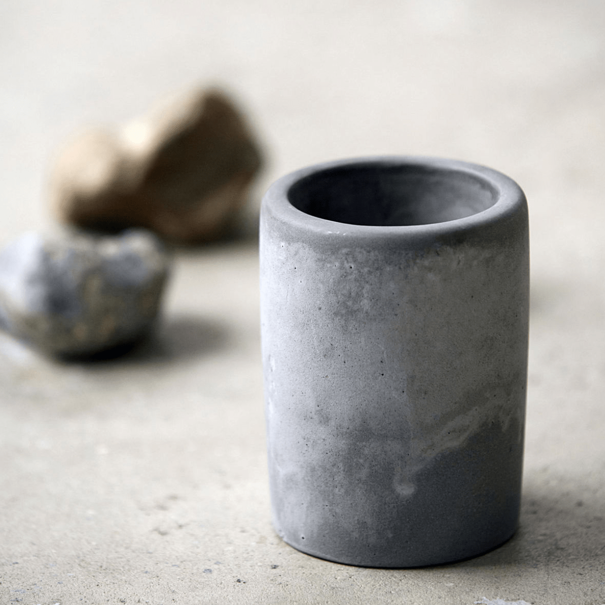 Zahnputzbecher Cement - Grau